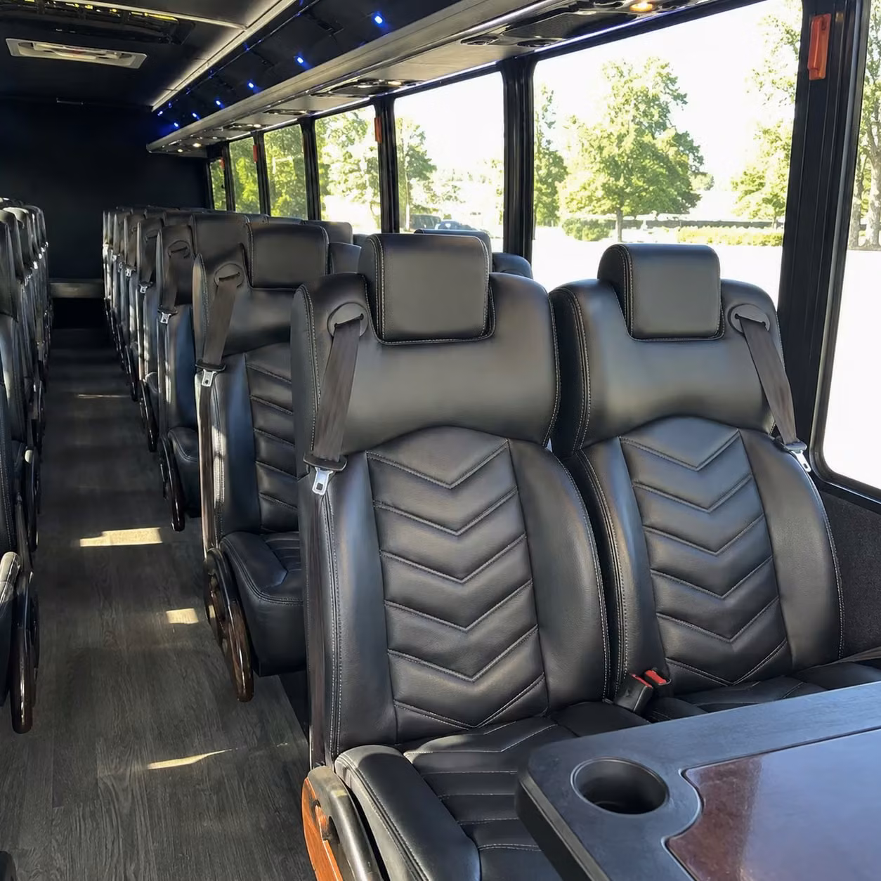 25 passenger minibus interior