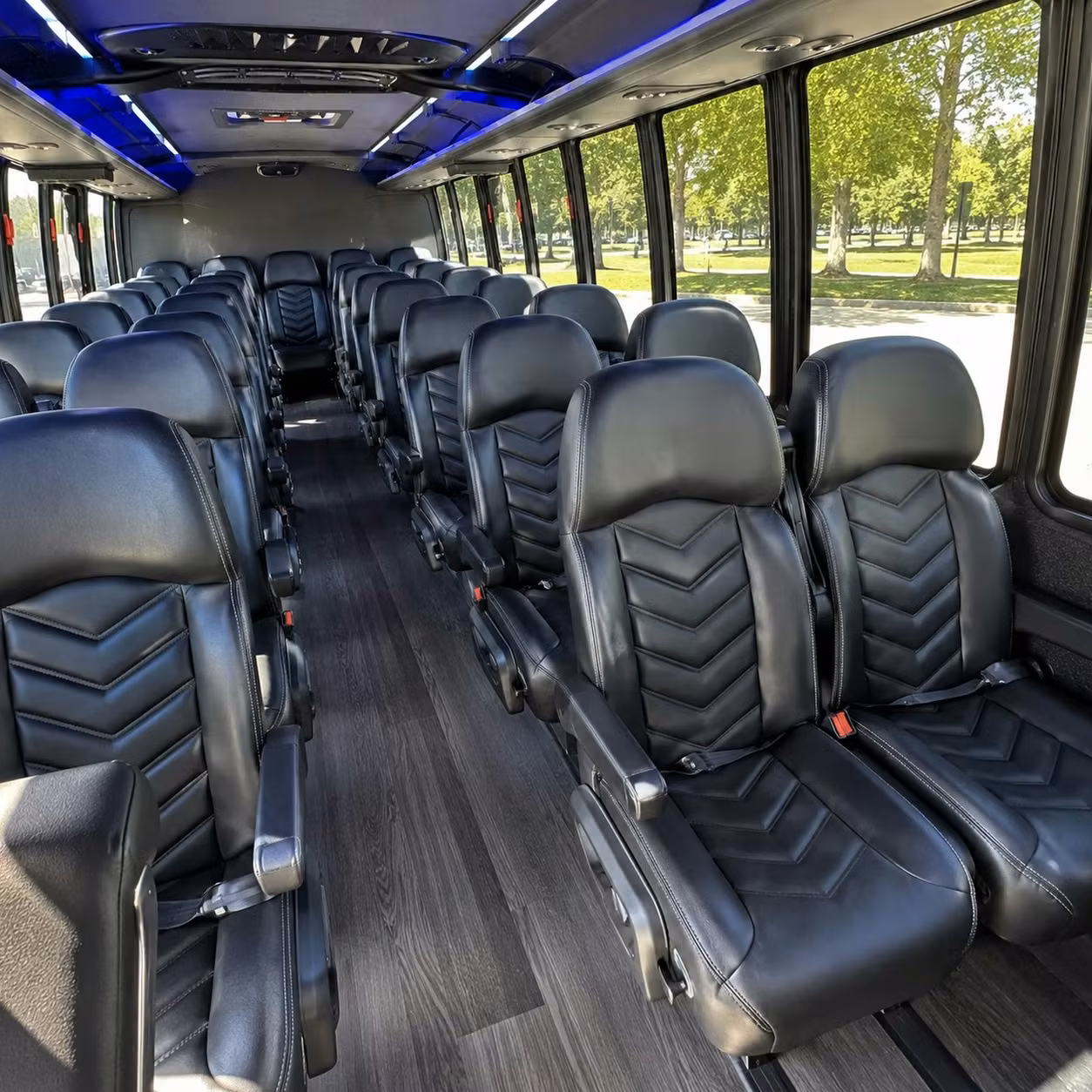 30 passenger minibus interior
