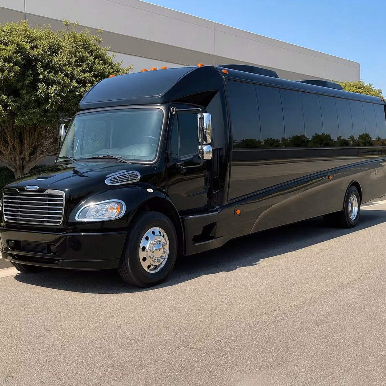 orange 28 passenger minibus rental