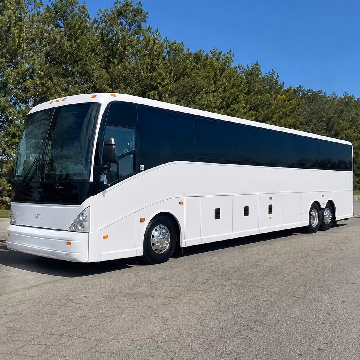 orange long distance charter bus rentals