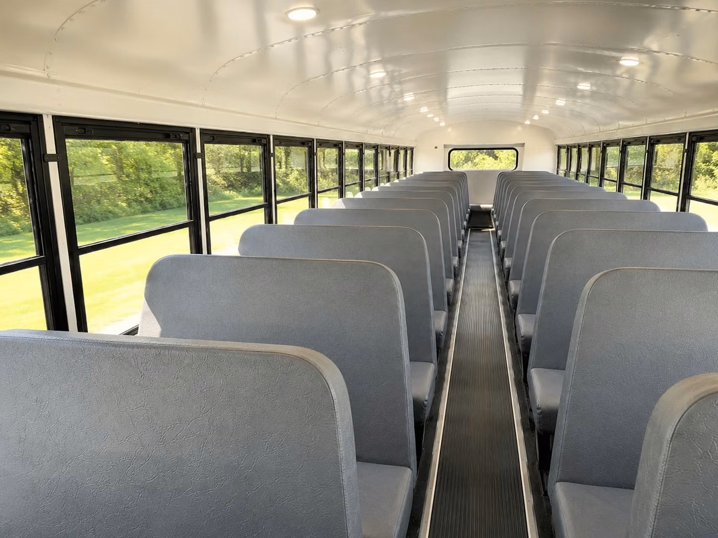 school bus inside