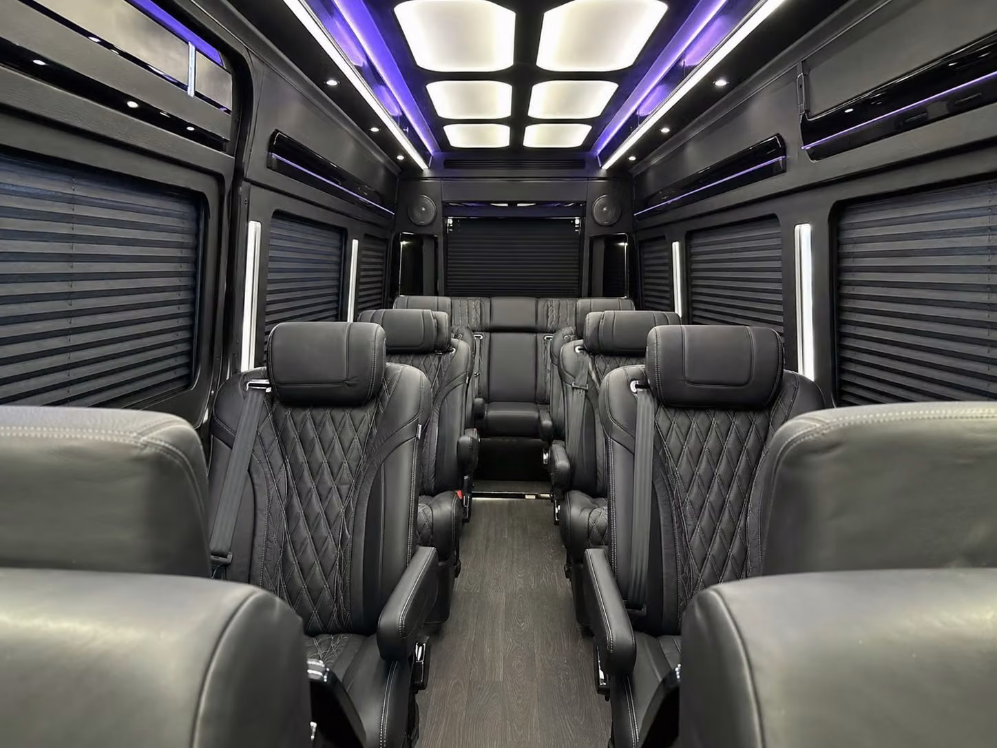 sprinter van with driver inside